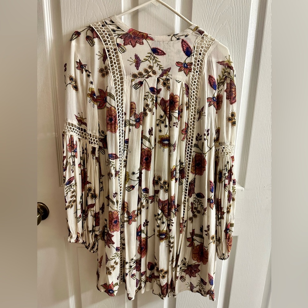 Free People Floral Long Sleeve Dress - Picture 6 of 7